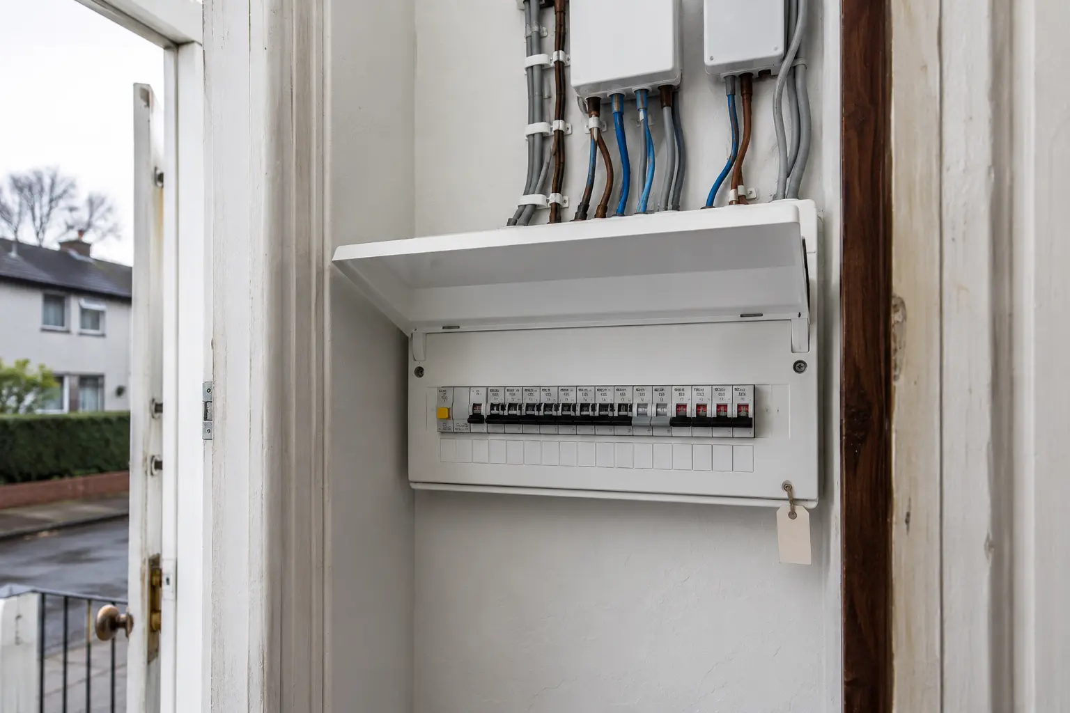 A modern consumer unit installed by a registered electrician